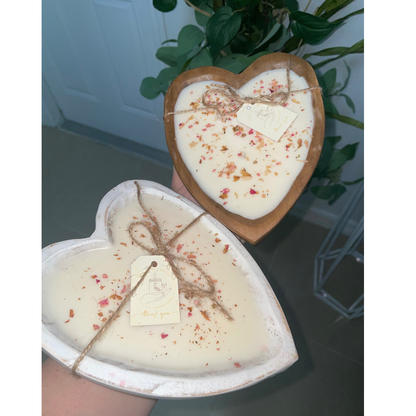 Heart bowl Candle